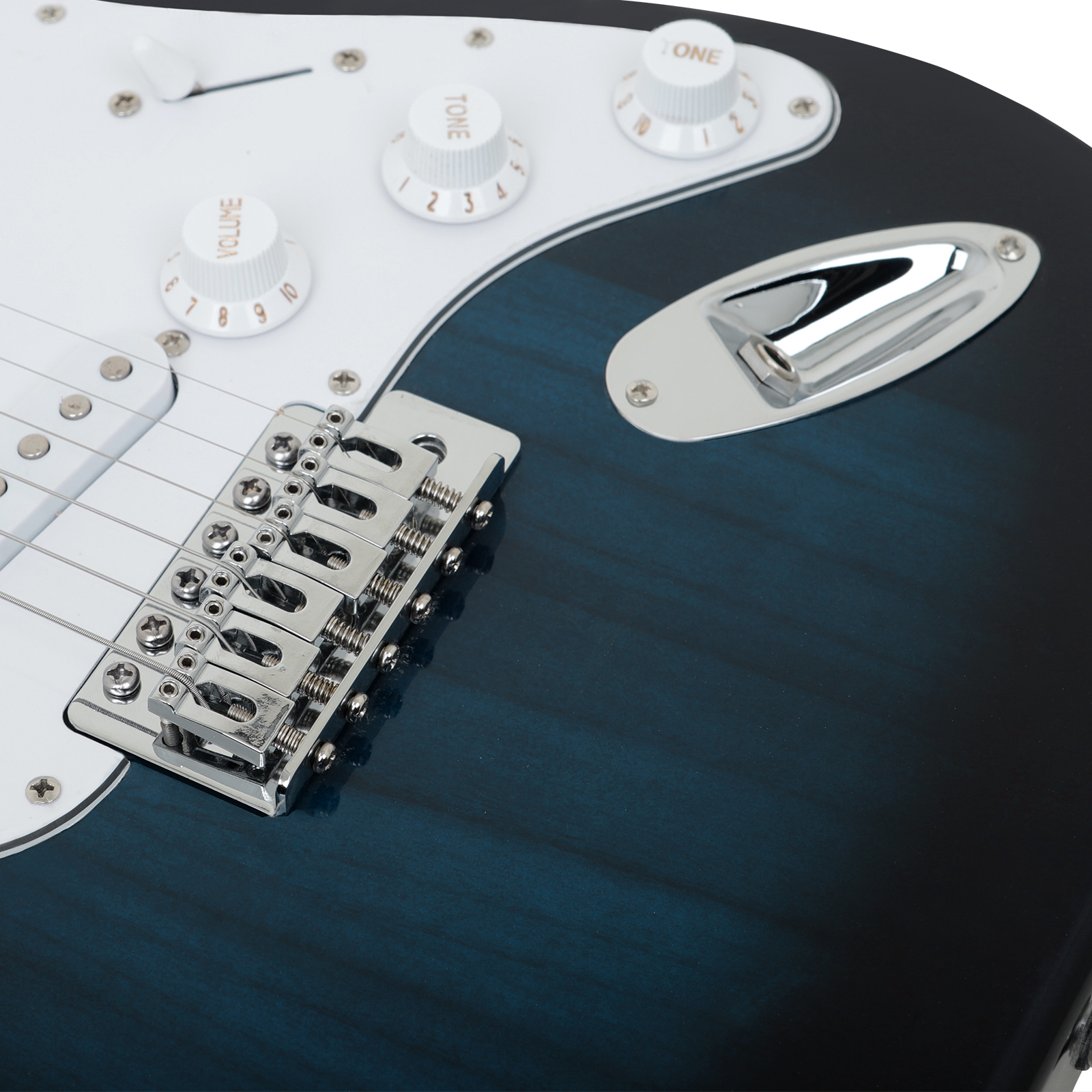 Electric Guitar ddmysmile ST Beginner 21 Frets 6 String Maple Body Electric Guitarra With Speaker Tuner Guitar Parts Accessories Smile