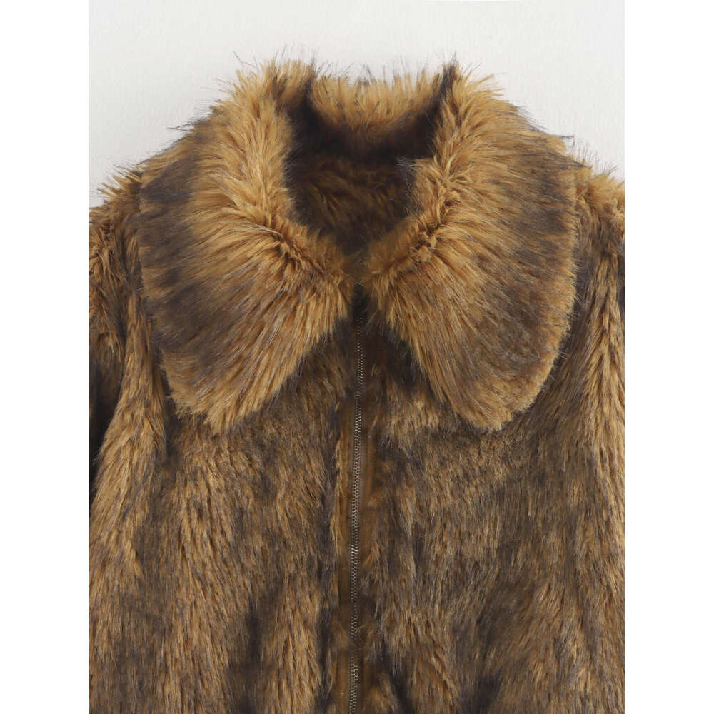 shanshi fur coat women Autumn Fashion New Versatile Style Artificial Fur Coat for Women