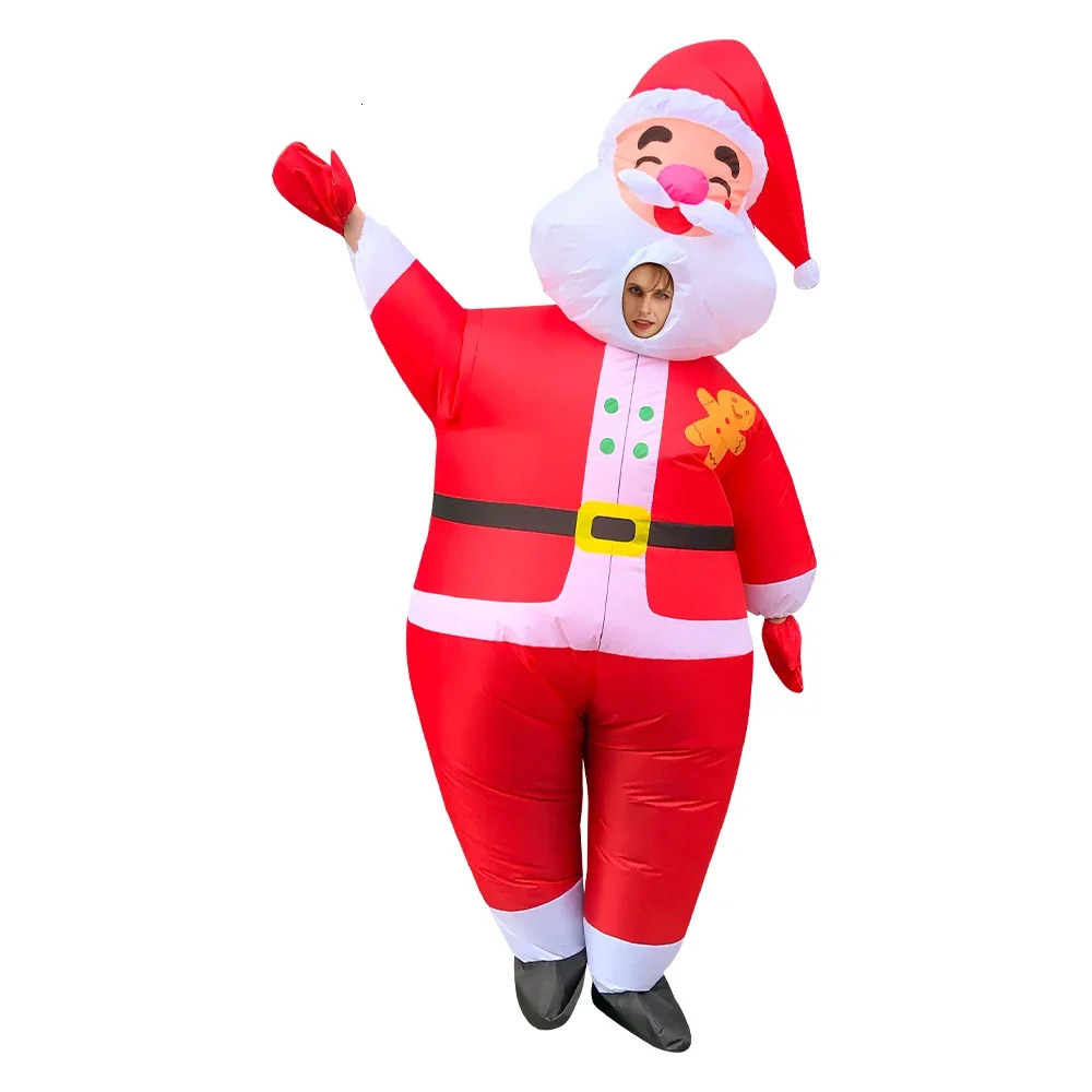 Christmas Inflatable Costume Santa Claus Snowman Gingerbread Tree Adult Party Masquerade Role Play Holiday Gift 241113