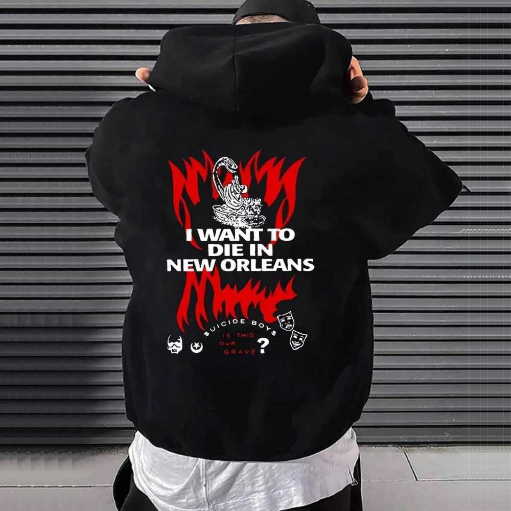 Suicideboy Hoodies Mens Womens Hooded Sweatshirts Suicide Boys Music hip hop Oversized Autumn Winter Fashion Fleece Pullover LX241113
