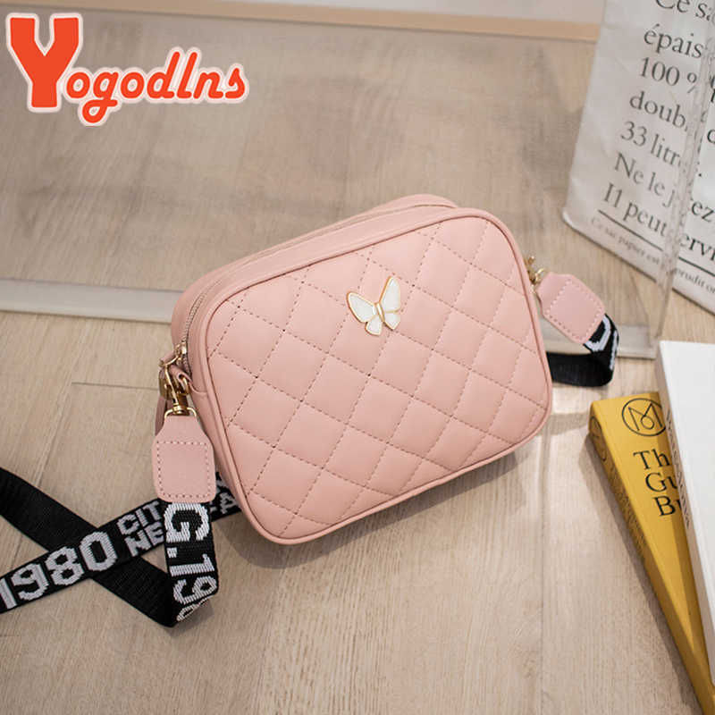 Yogodlns Butterfly Diamond Square Bag for Women Leather Shoulder Crossbody Bags Casual Messenger Bag Phone Purse Dailu Clutch