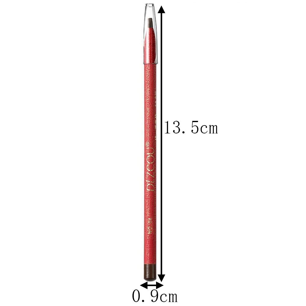 Easy To 6pcs Cosmetics Wear Long Lasting Smudge Eyebrows Pen Eyebrow Enhancers Eye Makeup Wooden Eyebrow Pencil smile