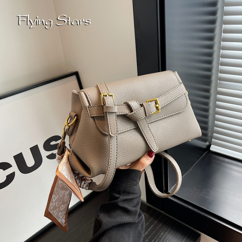 Shoulder Fashionable Women's Bag Brand Diagonal Cross Bag Retro PU Leather Casual Designer Travel Phone Handbag 2024 New Wallet smile