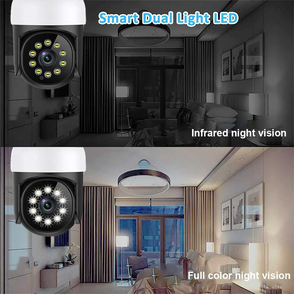 IP Cameras Smart Life Mini PTZ Camera 5MP Color Night Vision Home Surveillance CCTV IP Camera Tuya App 240413
