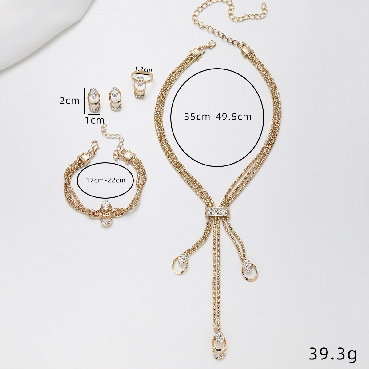 Jewelry Classic Obega Set For Women Elegant Women's Necklaces Rings Bracelets ddmysmile Jewelry Sets Wedding Party Earrings Smile 'S