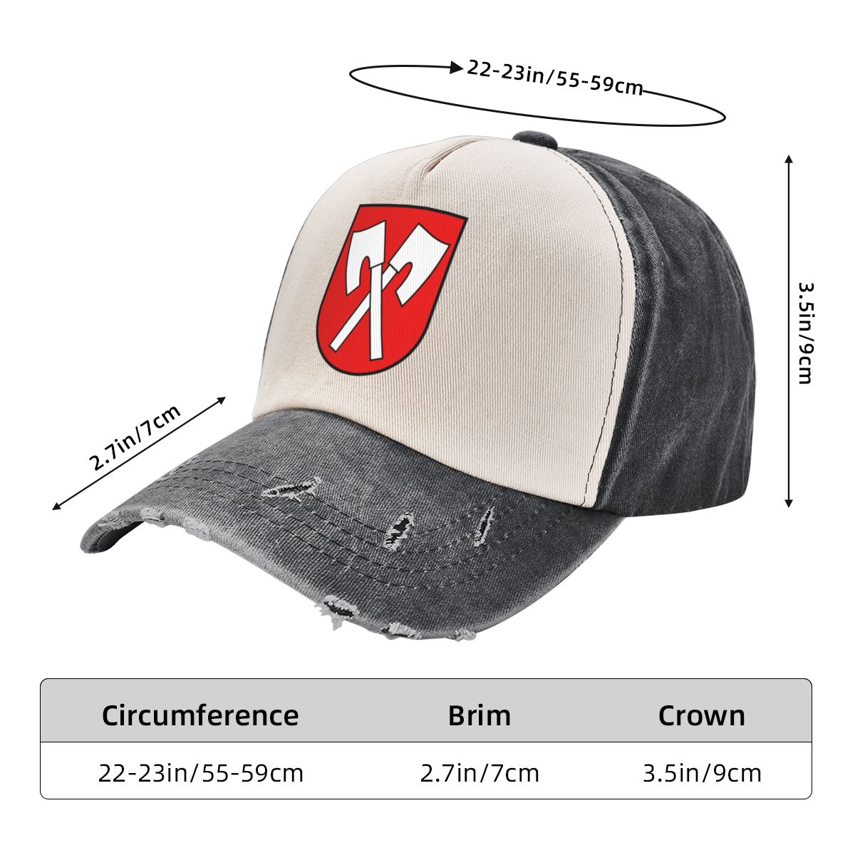 Coat of of Biel/Bienne, Arms Switzerland Baseball Cap Hood Mountaineering tea Hat Anime Elegant Women's Hats Men's smile Biel/Bienne, Biel/B