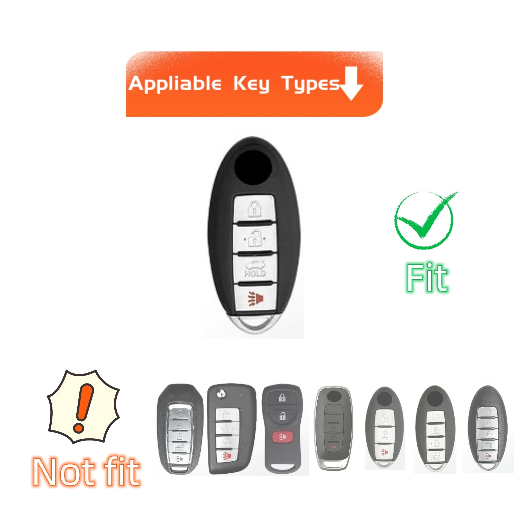 TPU Car Key Case Cover Shell Fob for Nissan Altima Coupe Armada GTR Maxima Murano Cross CABRIOLET Rogue Versa