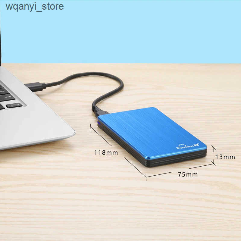 Hard Drives Blueendless 2.5-inch 1TB portable external hard drive USB 3.0 500GB 320GB 250GB 750GB hard drive storage compatible with PC Mac desktop L2