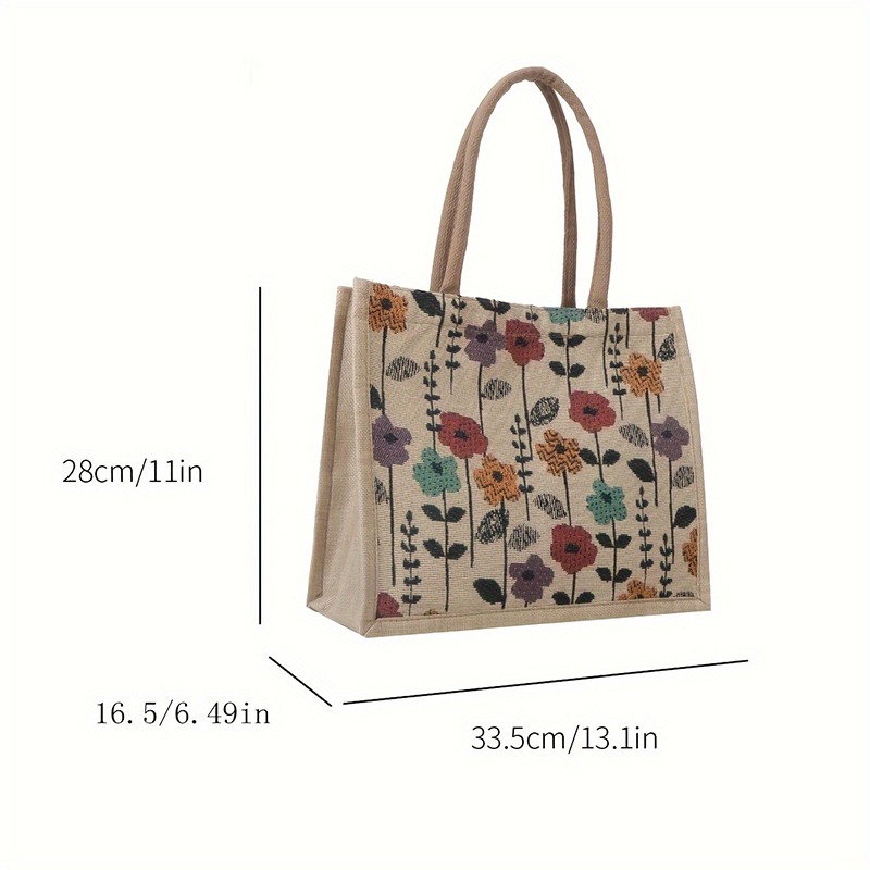 Large Capacity Tote Bag Luxury Designer Handbags For Women 2024 Brand Jacquard Embroidery Canvas Shoulder Bag Big Shopper Bags