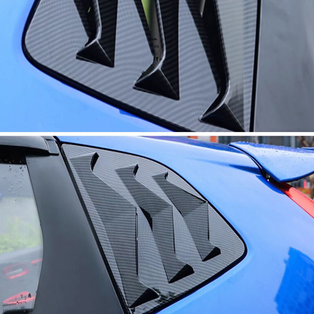 FIT JAZZ For Honda 14-18 2014-2018 Door Window Louver Frame Window Sill Molding Trim Cover Rear Spoiler Side Vent Trim 2PCS smile