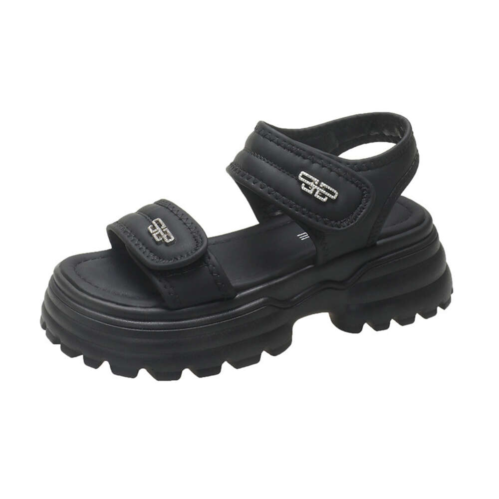 Sports 2024 Summer New Thick Sole Women's Matsuke Velcro Beach Sandals For Women