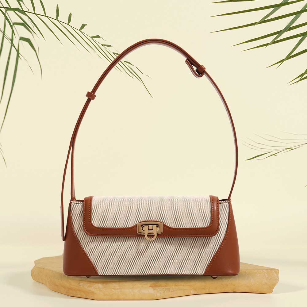 Women Armpit Hobo Bag Patchwork Top Handle Bag Versatile Flap Shoulder Bag Soft Satchel Bag Shopper Bag