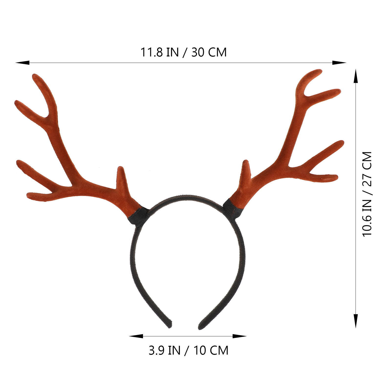 Antler Christmas Headband Antler Costume Xmas Headbands Xmas Party Head Bopper Brown Deer Antler Headband Deer Horn Headband smile