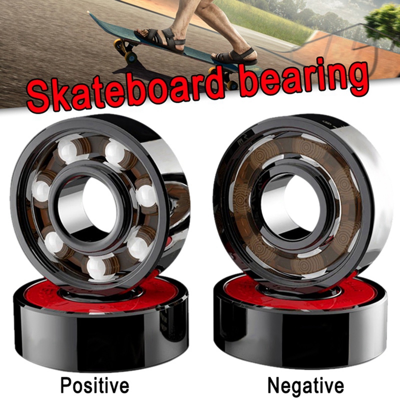 8Pcs Ceramic Bearings High Speed Wear Resistant For Skate Skateboard Wheel Roller Skate Bearings Durable