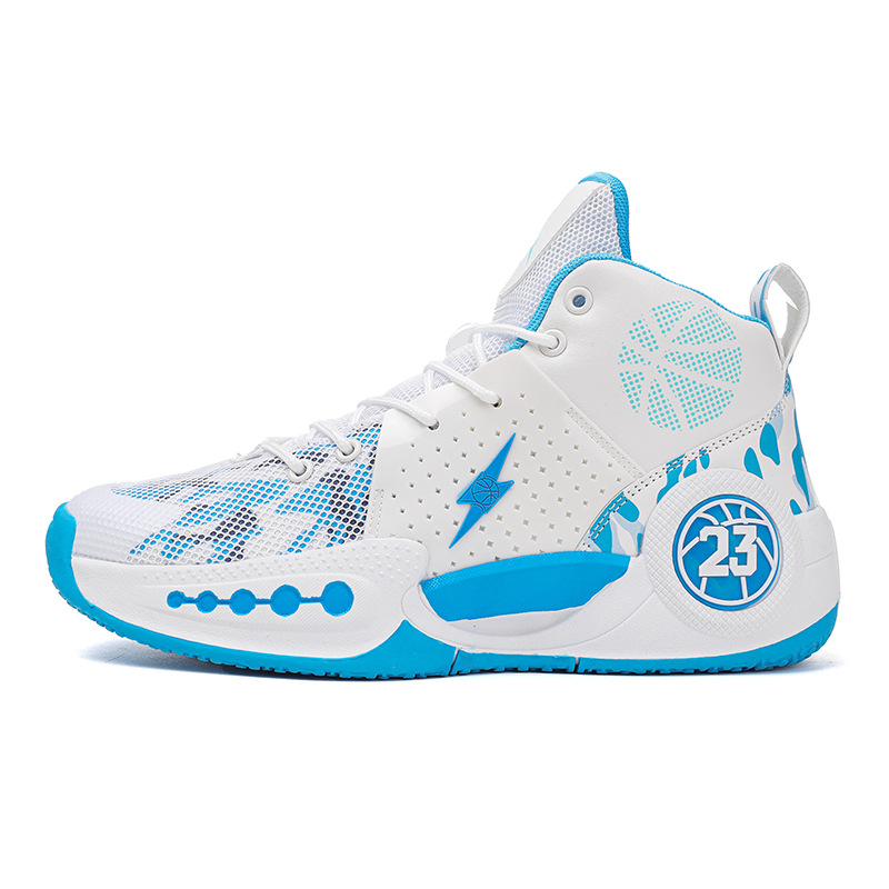 Autumn new leather breathable basketball shoes training shoes wearable sneakers Free shipping