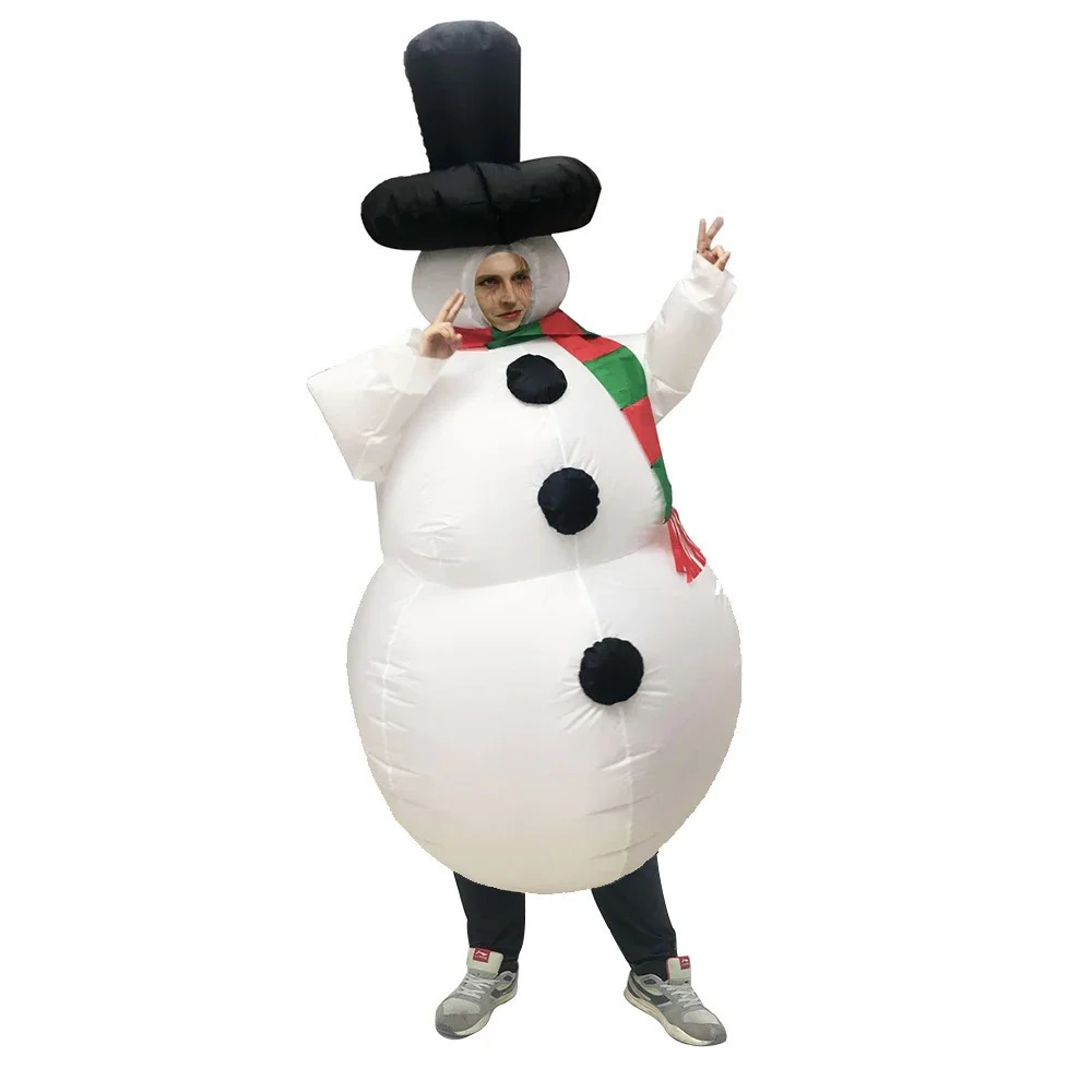 Christmas Inflatable Costume Santa Claus Snowman Gingerbread Tree Adult Party Masquerade Role Play Holiday Gift 241113