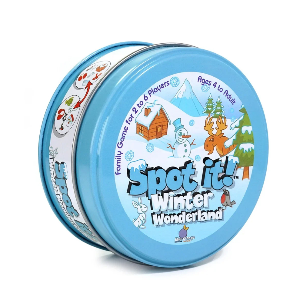 Dobble Spot Cards 58Styles It Game Toy with Metal Box Red Sports Animals Jr Hip Kids Board Game Gift Holidays Camping smile