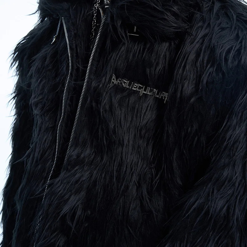 IEFB leather buckle mens short clip Kliki metal n s mink fur thick plush top fashion mens coat 24E5178 241112