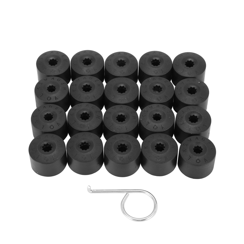 20 Wheel Nut Bolt Cover Cap 17mm For V o l k s w a g e n Golf MK4 Passat Audi Beetle