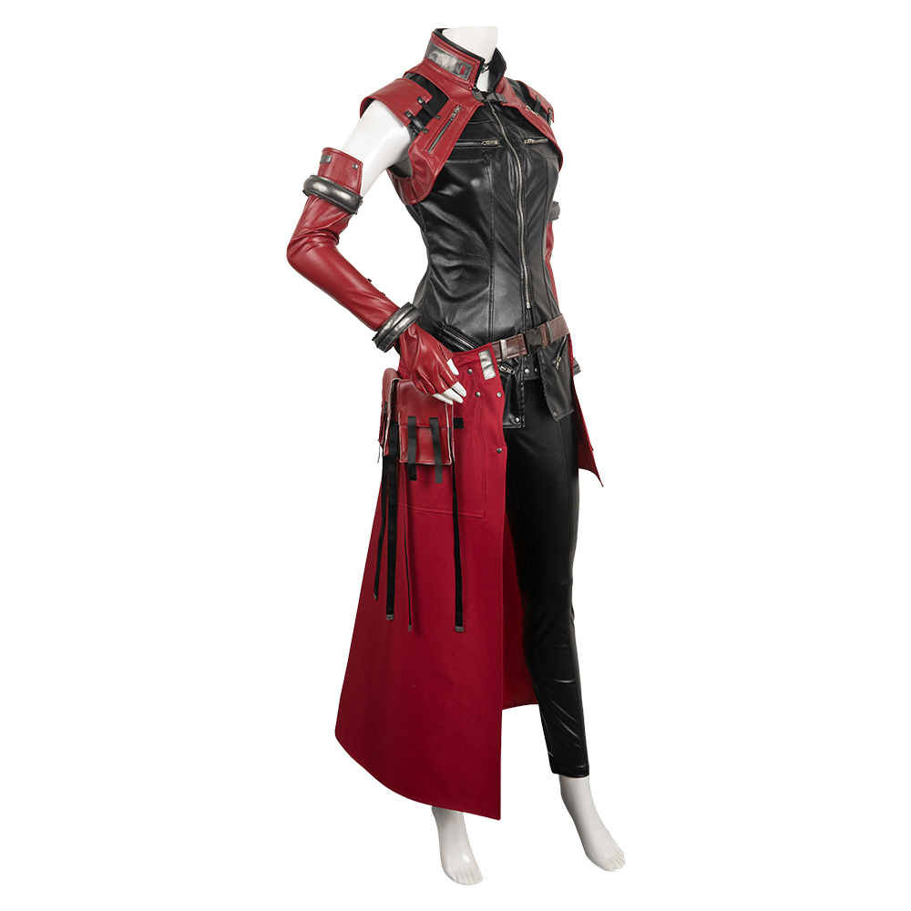 Aerith Cosplay Game Final Cos Fantasy 7 Costume Ever Crisis Uniform Jacket Pants Leather Women Outfit Halloween Carnival Suit