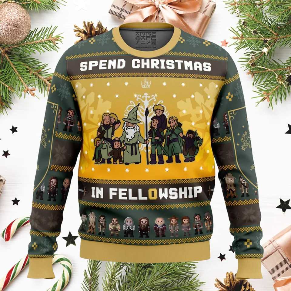 Lord of the Rings Filthy Hobitses Ugly Christmas Sweater Cartoon Anime Women Men Pullover Tops Fashion Couple Hoodie Sweatshirt LX241113