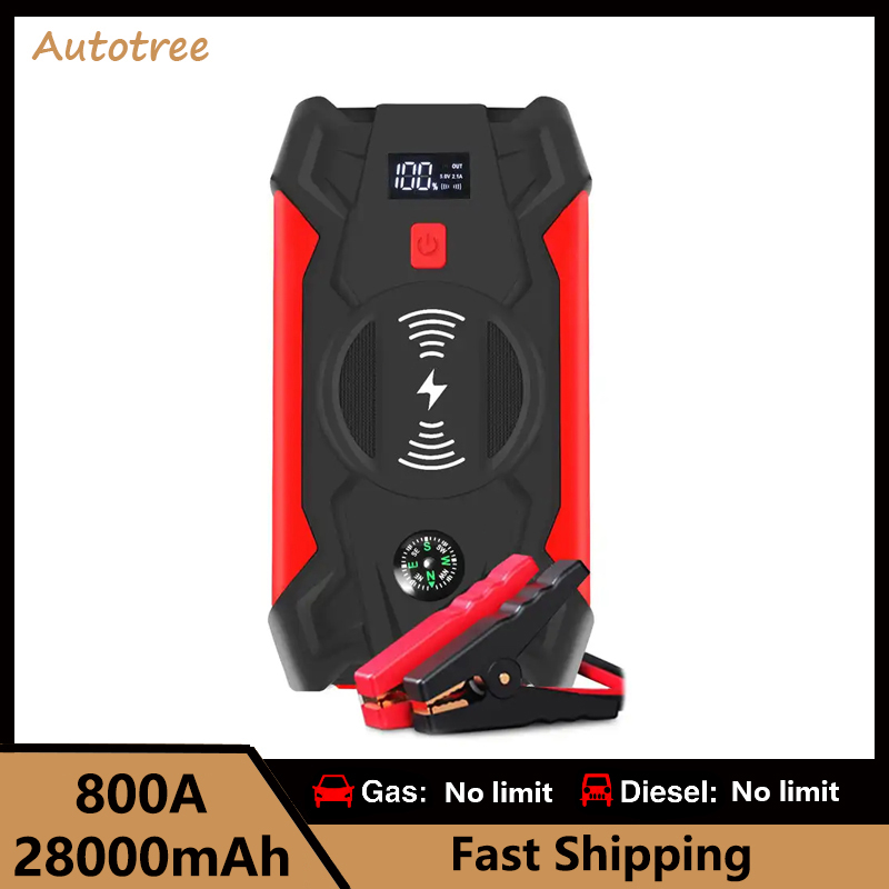 28000mAh Car Jump Starter Power Bank Car Battery Booster Portable 12V Car Starting Device for Petrol Diesel 6.0L/4.0L
