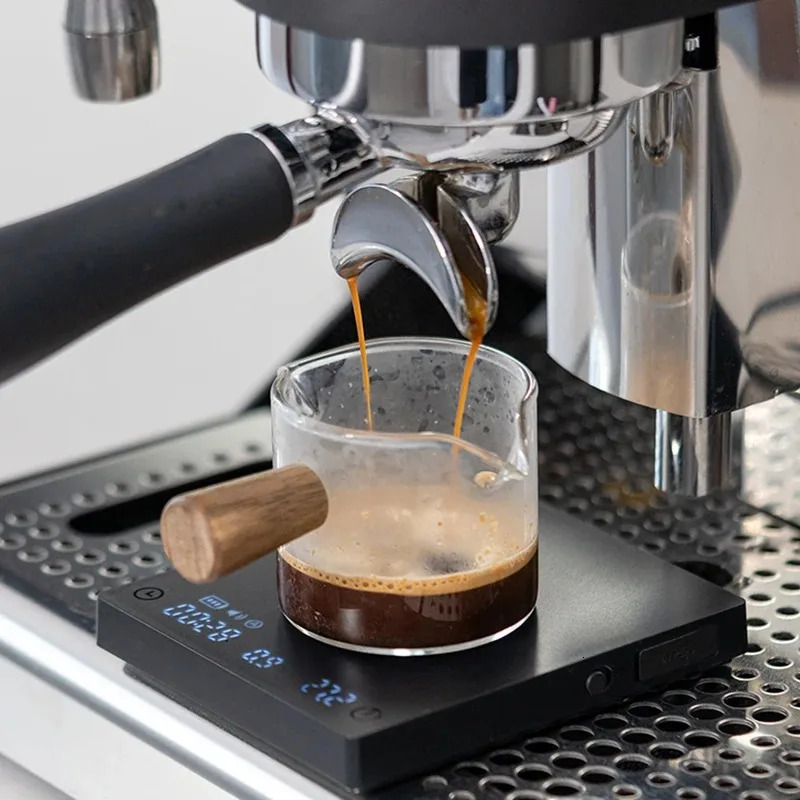 Timemore Scale Black Mirror Mini Pour on Espresso Scale with Brewing Flow and Thermal Insulation Pad Electronic Coffee Scale 241113