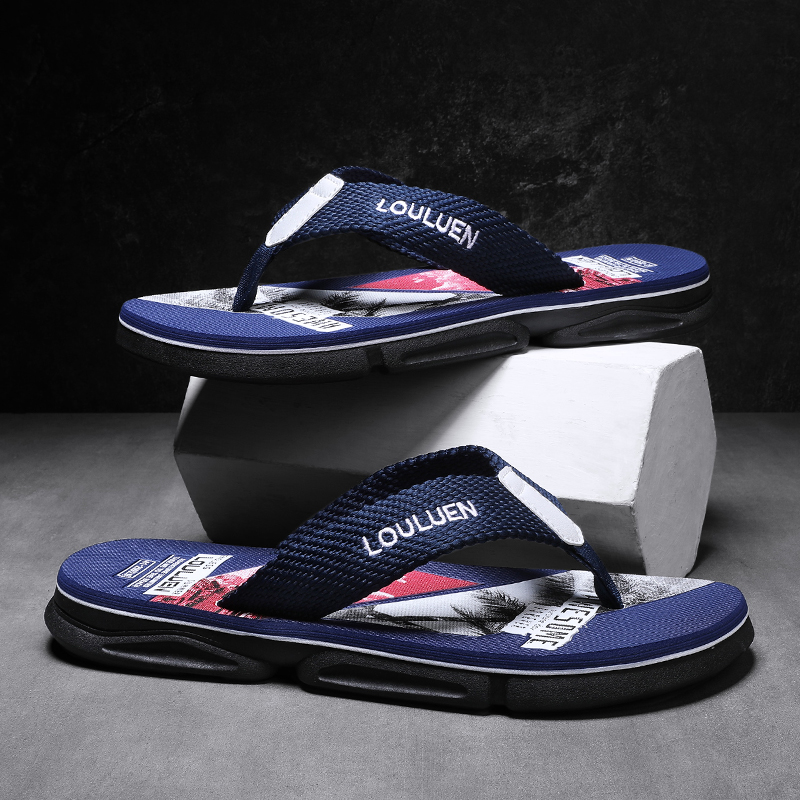 High Quality Brand Flip Flops Luxury Men Summer Slippers Outdoor Men Fashion Breathable Indoor Non-slip Casual Men Flip Flops