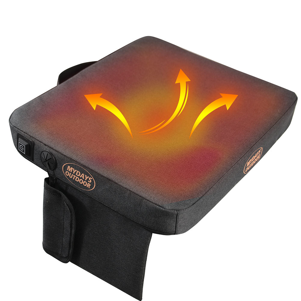 Heated Stadium Seats 3 Levels of Heat Non-slip Heated Mat with Pocket USB Powered for Winter Stadium Indoor Outdoor Sports Beach