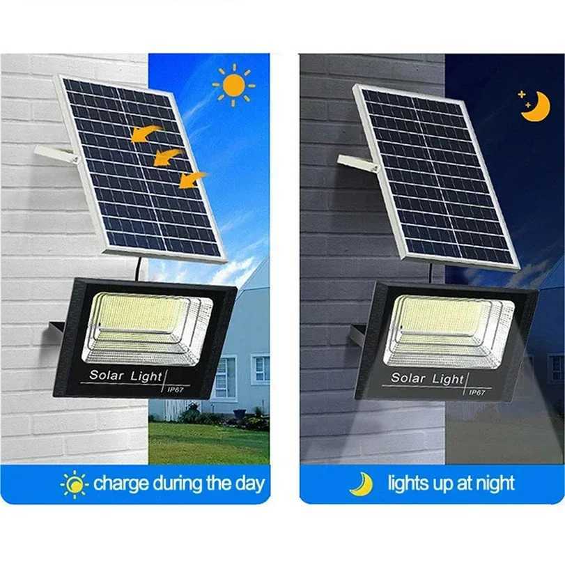 Solar Lights LED Lamp Waterproof Floodlight Panel Solar Lighting Foco Led Spotlights Wall Garden Solar Powere Sun Light OutdoorLX241113