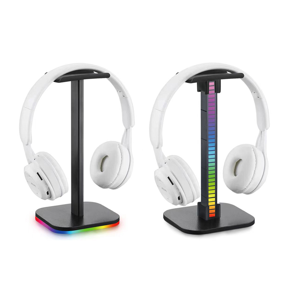 Gaming RGB Stand Headphone Over Ear Headset Hanger Holder Rack for Desktop PC Game Earphone Accessories smile