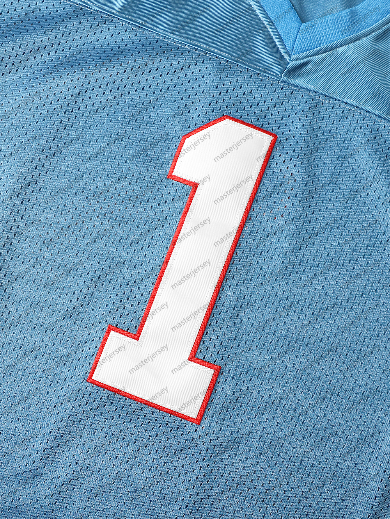 #1 MOON Men's Comfy V-Neck Football Jerseys Mesh Embroidery For Training And Competition Breathable Moisture-Wicking Short Sleeve Top for Active 