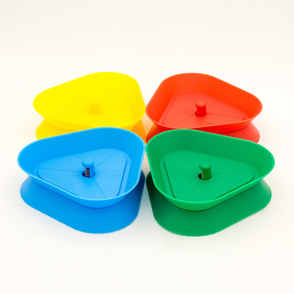 4pcs Hands-Free Playing Card Holder Card Game Holder Board Triangle Shaped Card Rack Stand Plastic for Seniors Children Adults