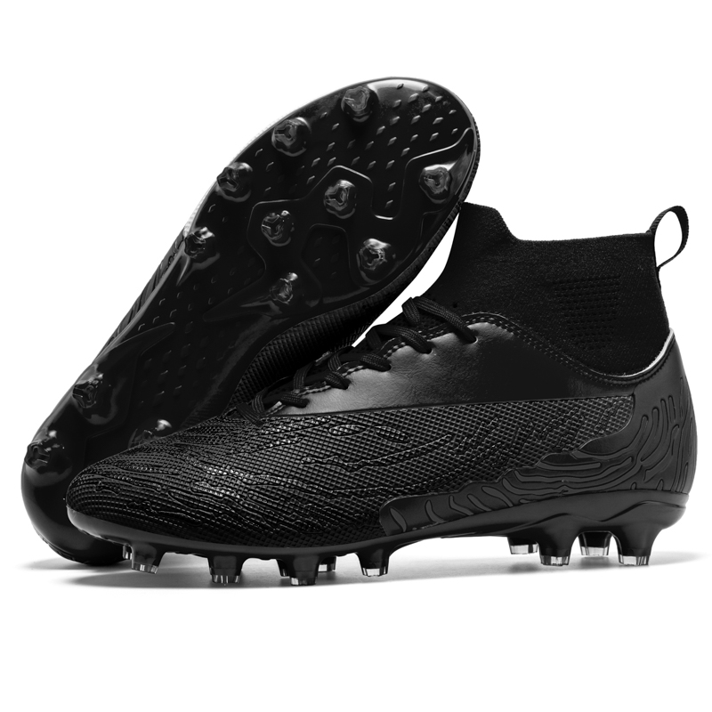 New Men's Soccer Shoes Training Football Boots Training Match Sport Sneakers High-top Ultra-light Non-slip Hot-selling Students