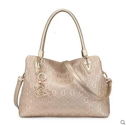 Women Big Cowhide Shoulder Female Split Leather Handbag Fashion Lady Tote Large Capacity Top Handle Bag Patent Leather BagVoyage