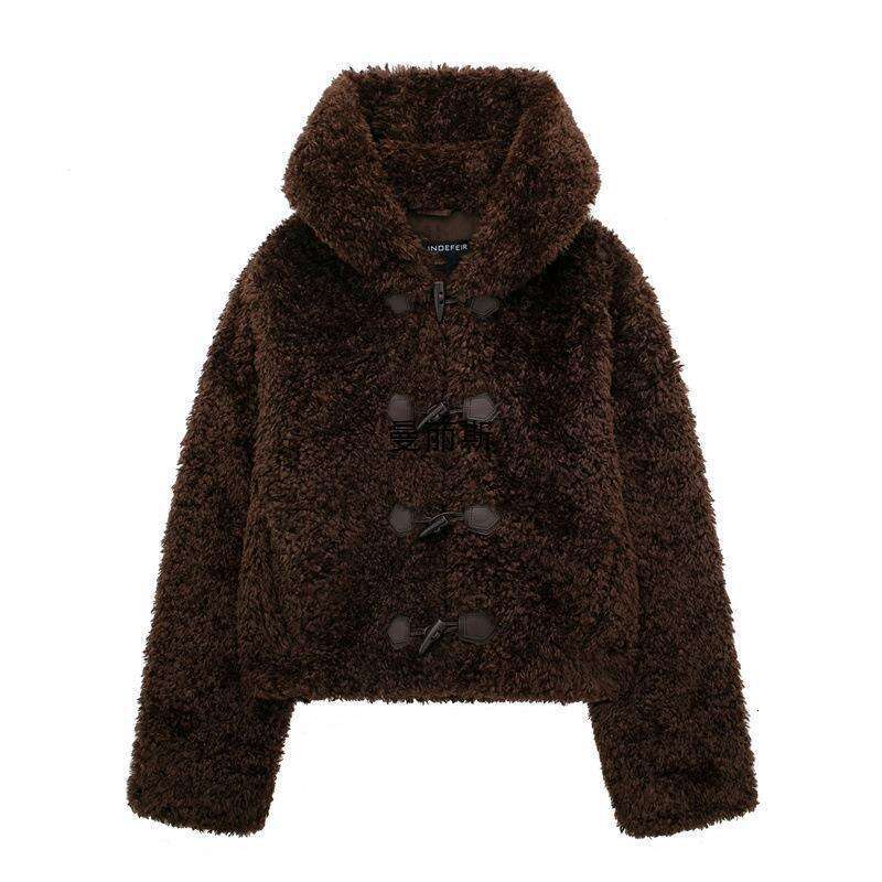 shanshi fur coat women Autumn New and Jacket Women's Fashion Style Artificial Fur Effect Short