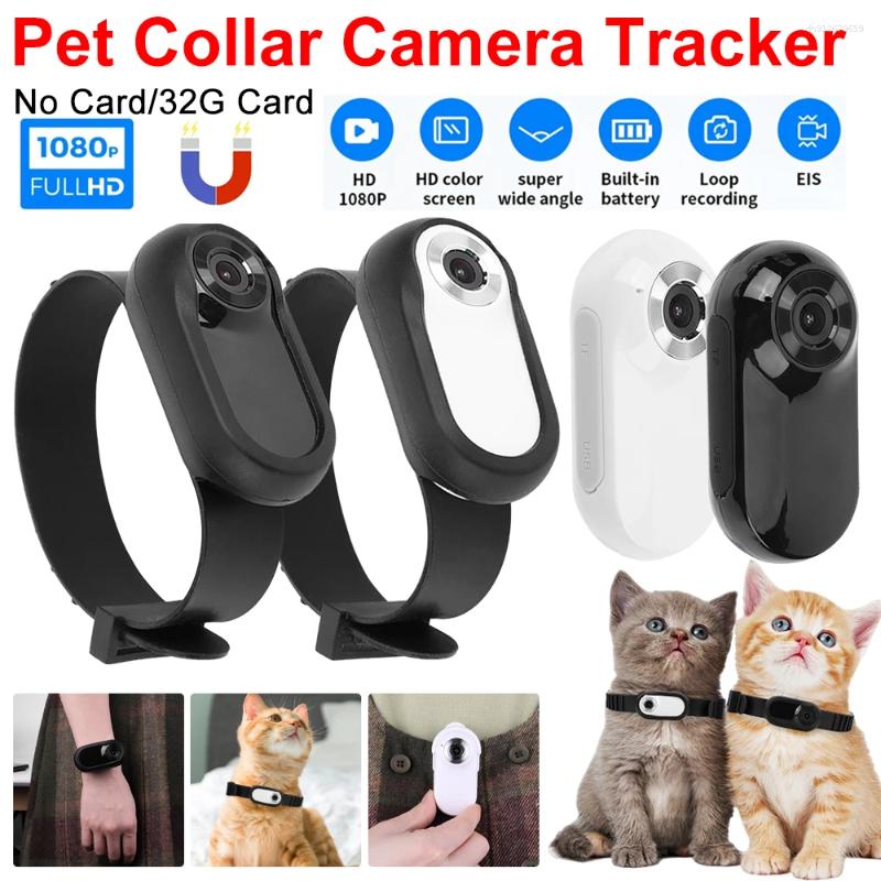 Dog Collars HD 1080P Wireless Collar Camera No WiFi Needed Cat Pet Mini Body Cam Video Records For Cats Dogs Birthday