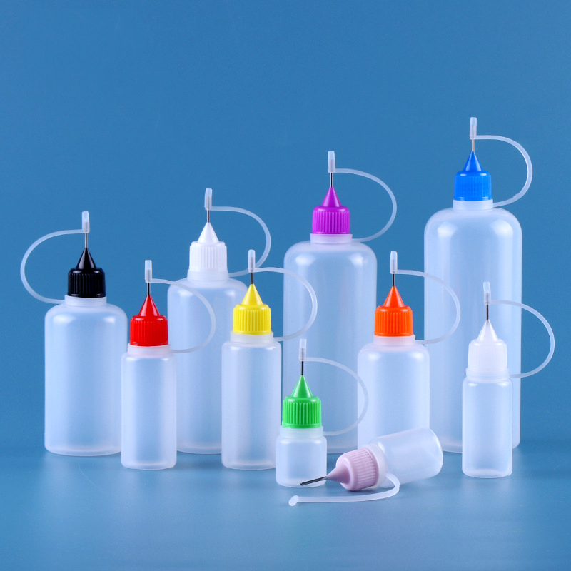 100pcs Empty Dropper Bottles With Needle Tip Convenient To Fill with Liquid Juice Plastic Bottle 3ml 5ml 10ml 15ml 20ml 30ml 50ml 60ml 100ml 120ml