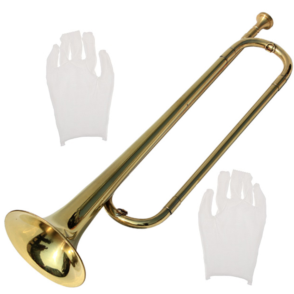 Musical Instrument Trumpet Kids Children Preschool Music Toy Wind Instrument Kids ddmysmile Trumpet Beginer With Gloves Smile