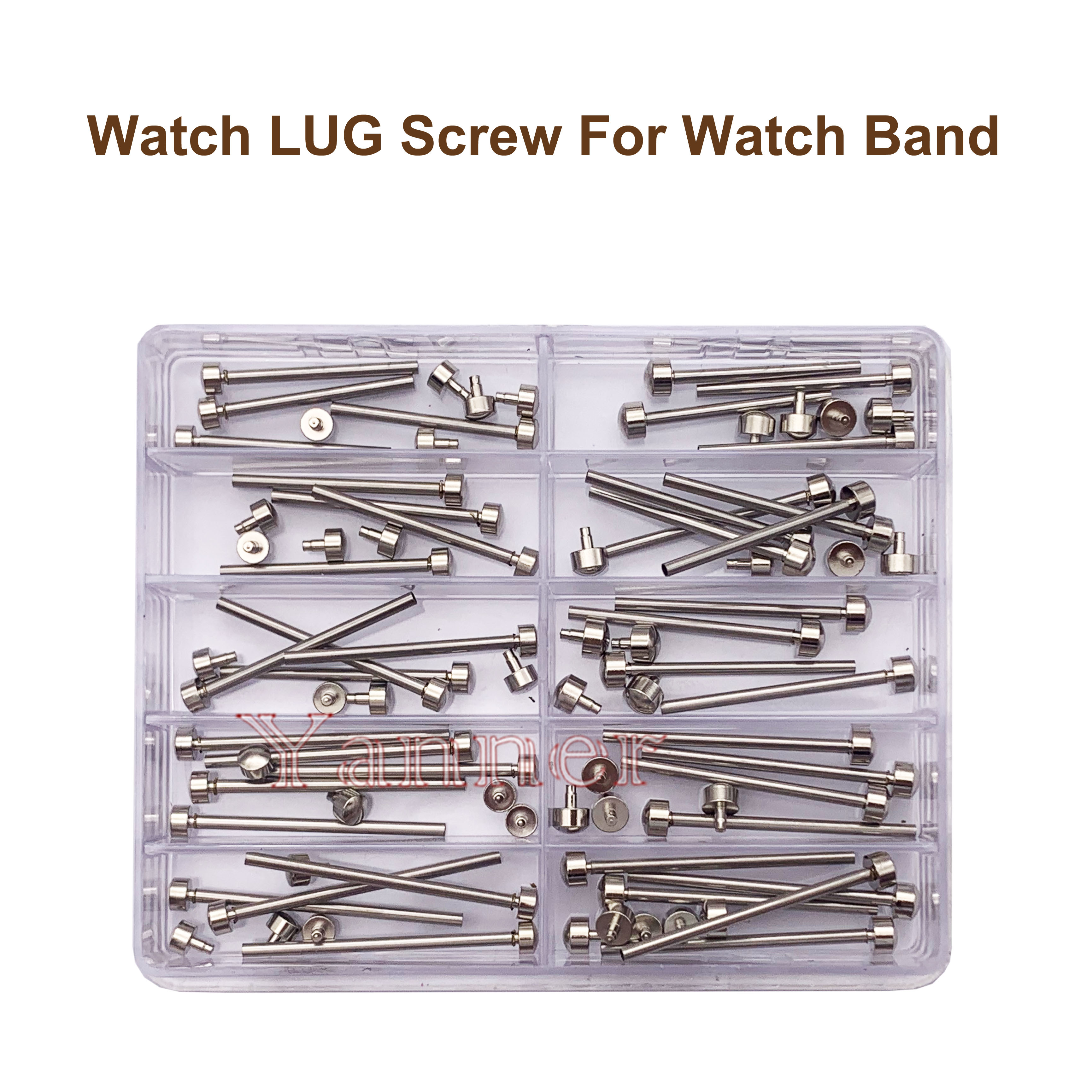 Rose gold and silver colour Watch Band Screw Pins for Watchmaker Repair Parts Watch LUG Screw Set