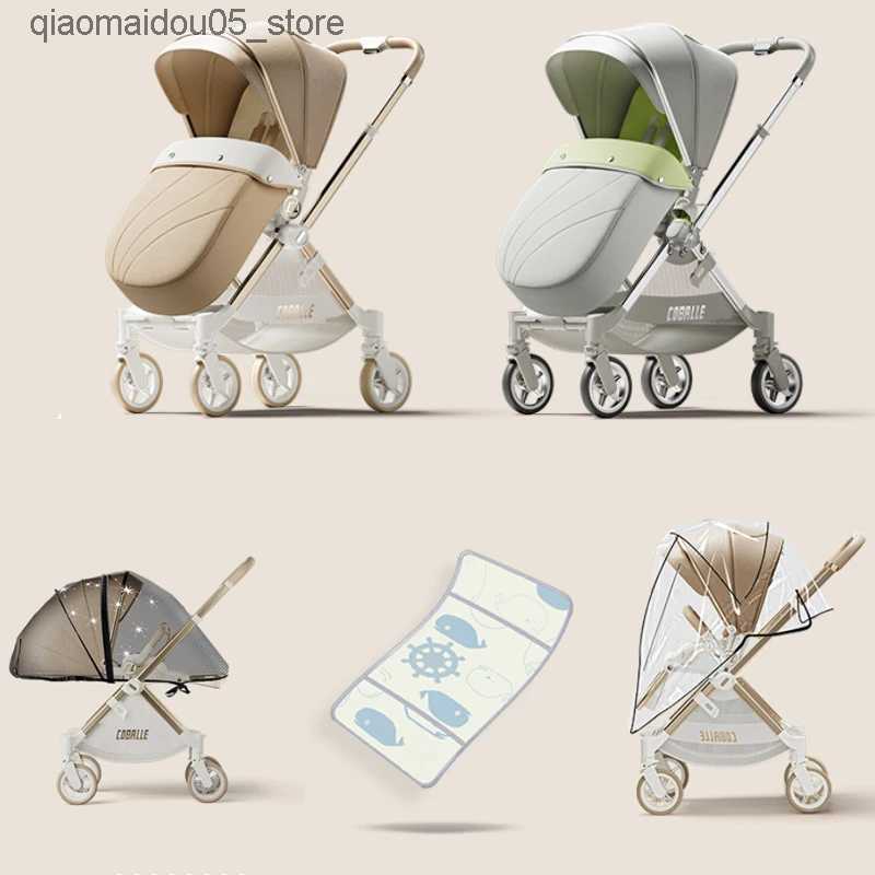 Strollers# Newly arrived convertible full-size baby stroller in 2024 suitable for young children newborns and intelligent strollers with reversible se