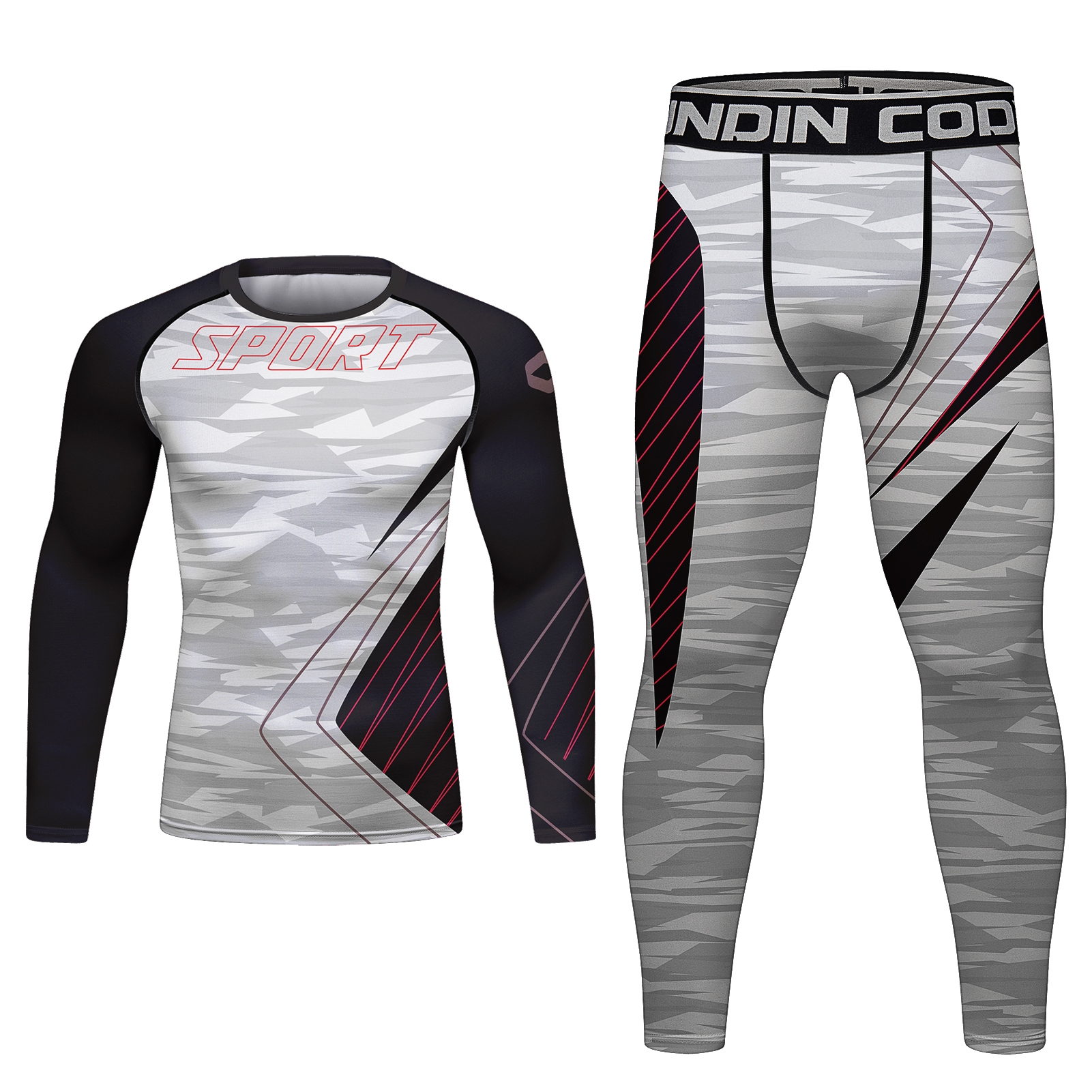 Men's 4pcs Full Set Rash Guard, UV Quick Dry Swim Shirt+Leggings+Trunks, Water Surf Swimsuit Bathing Suits Wetsuit Tracksuit