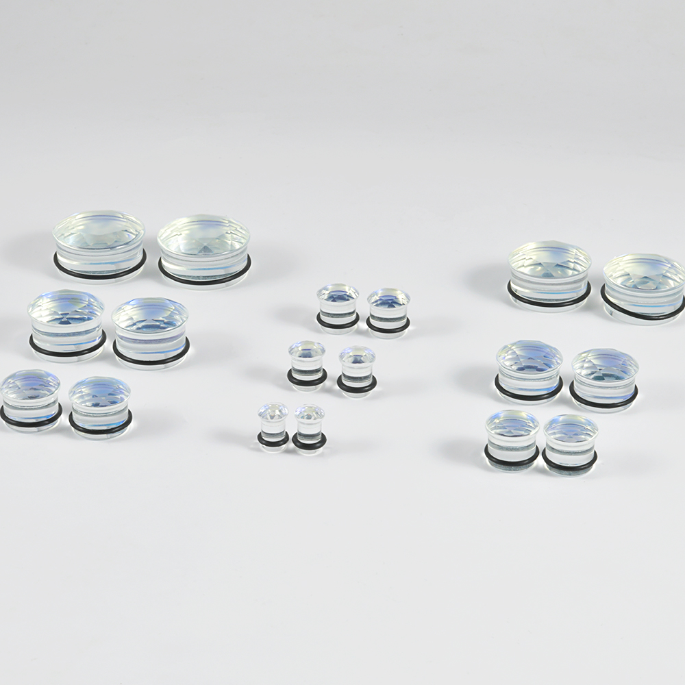 2Pcs Stone Single Flared Ear Plug Waist Drum Ear Plug Gauge Flared Plugs Earlets Gauge Expander Body Piercing Jewelry