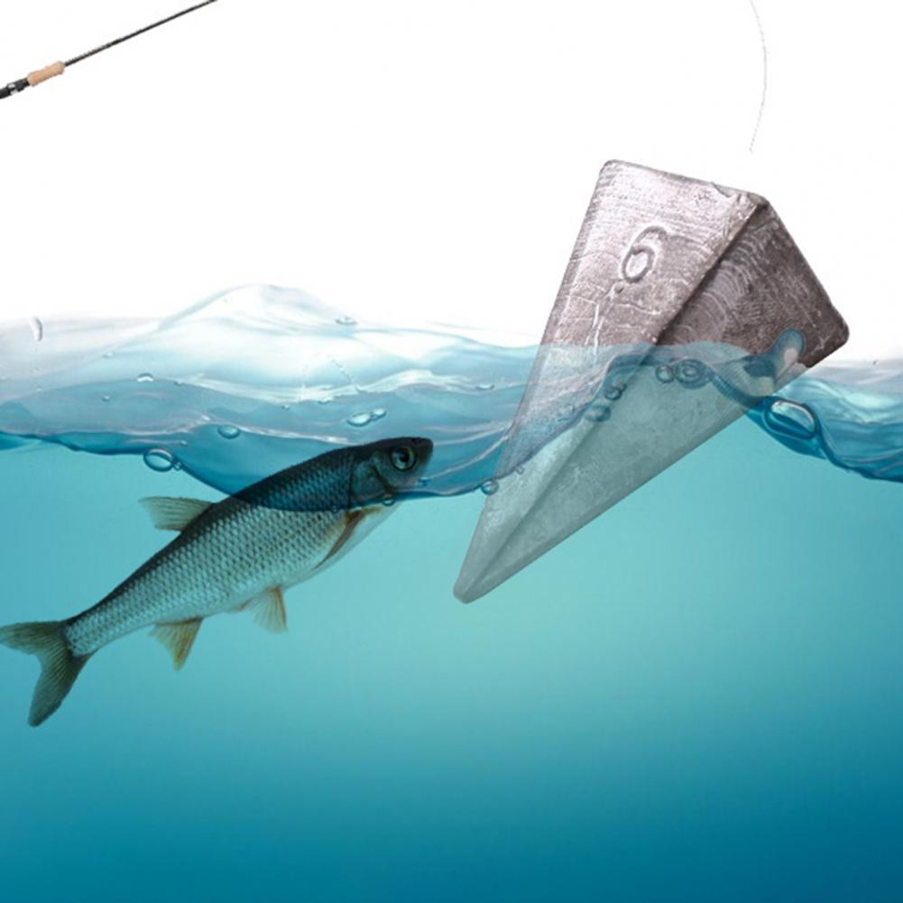 Lead Sinker Fishing Fishing Weight Surf ddmysmile Fishing Triangular Pyramid Sinker Lead Weights Set 2/3/4/5/6Oz For Positioning For Sea Smile