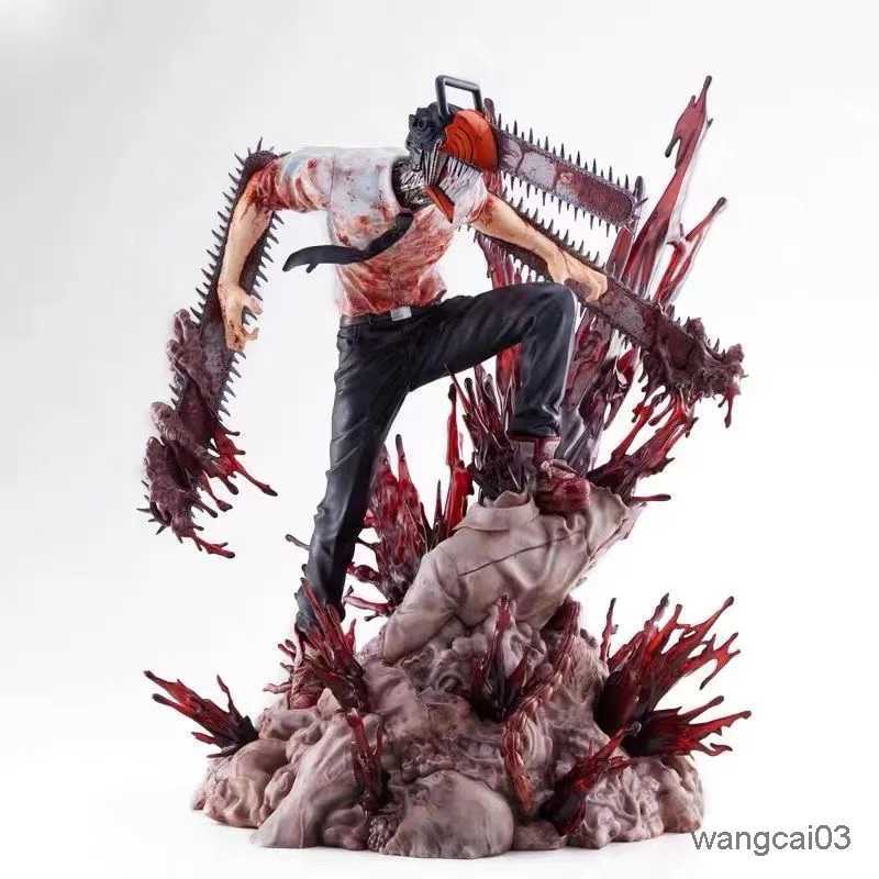 Action Toy Figures 29CM Japanese anime characters Chains man Figures 1/7 PVC Action Figure Collection Model Doll Decoration Toys for Gift