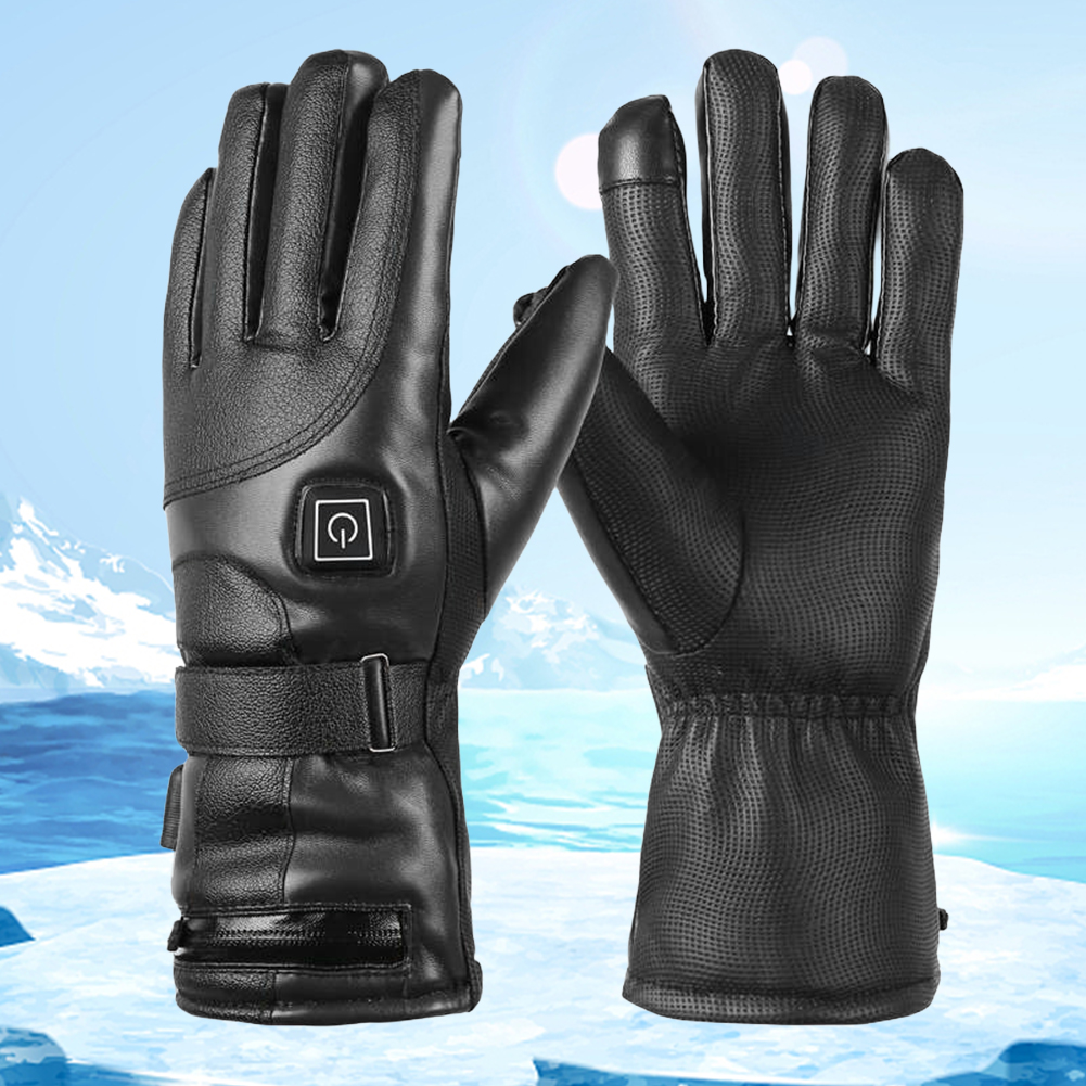 Motorcycle Heated Gloves Waterproof Winter Electric Warming Gloves Touch Screen Thermal Heated Gloves for Fishing Riding Cycling