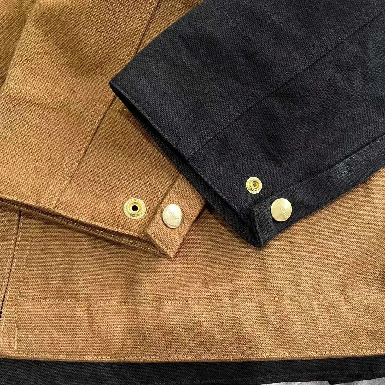 Vintage Style American Woolen Jacket For Men And Women Couple Model Loose Fit Canvas Coat Hollow Casual Winter Outerwear 241113