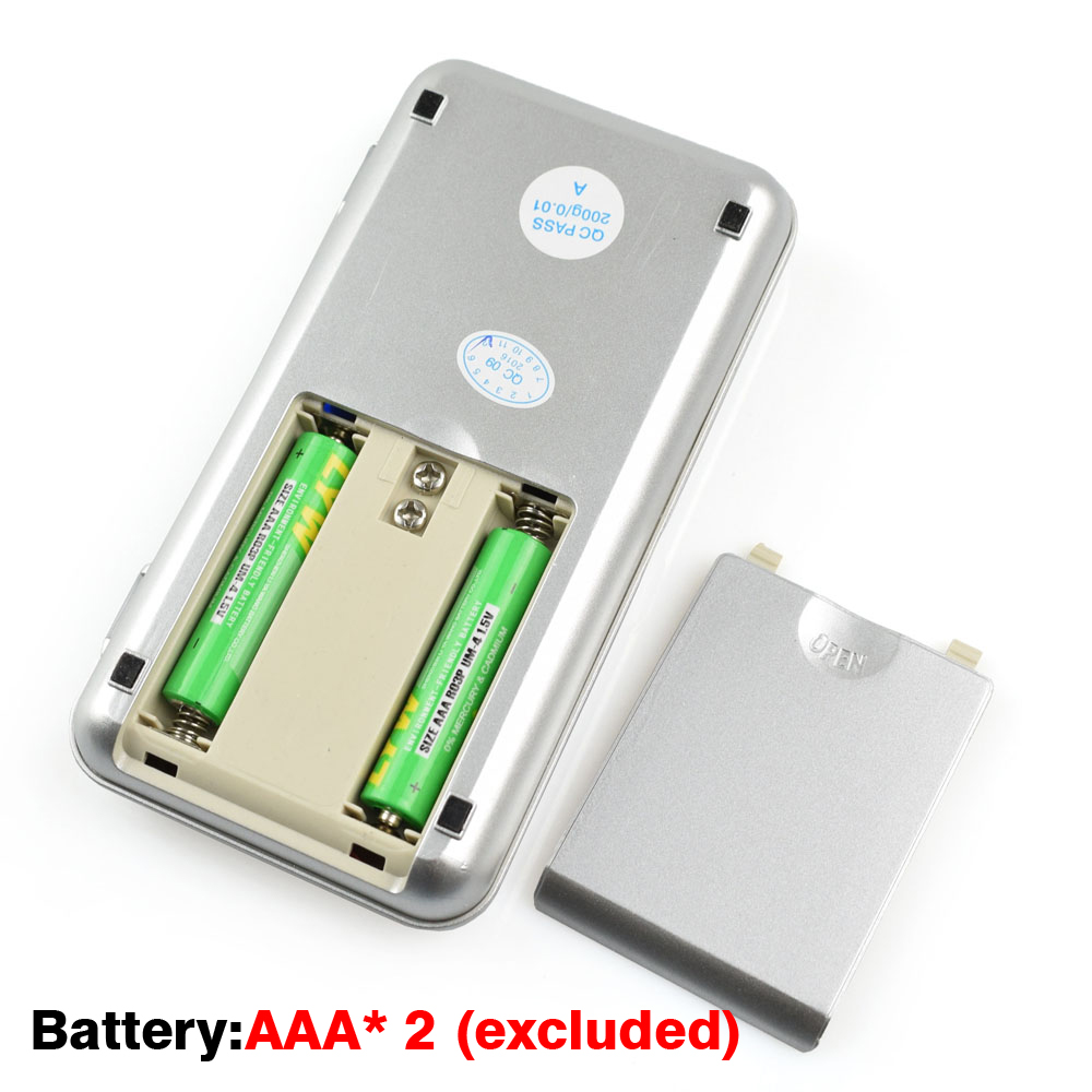 NEWACALOX 200g/500g Digital Pocket Scale 0.01g/0.1g Mini 2025 Electronic Grams Reloading Weight Scale new for Food Jewelry Kitchen Scale