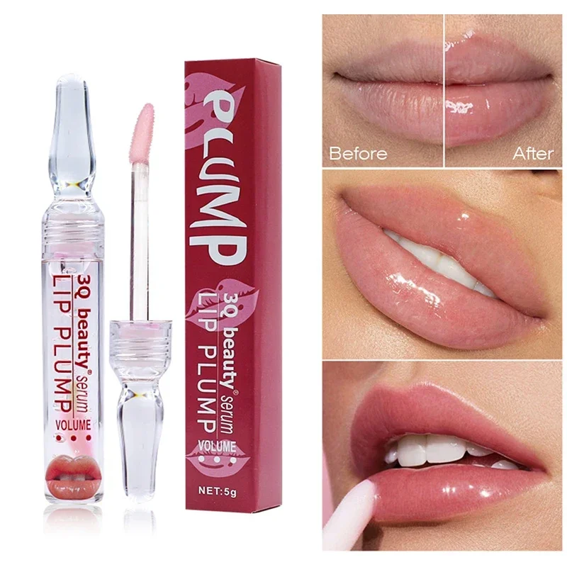 Lip Plump Serum Increase Lip Elasticity Reduce Fine Lines Instant Volumising Essential Oil Repair Nourish Sexy Beauty Lip Care smile