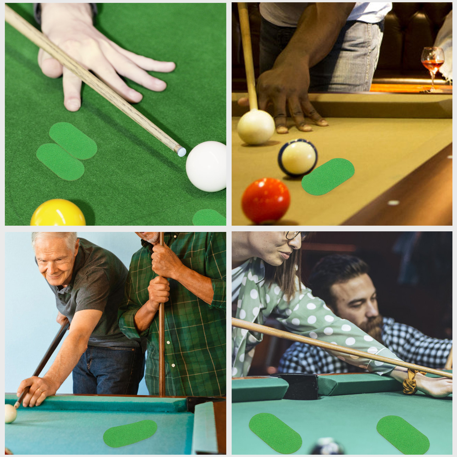 1 Snooker Marker Sheet Patch Green Billiard Table Maker Billiard Tablecloth Repair Sticker Pool Table Accessory smile